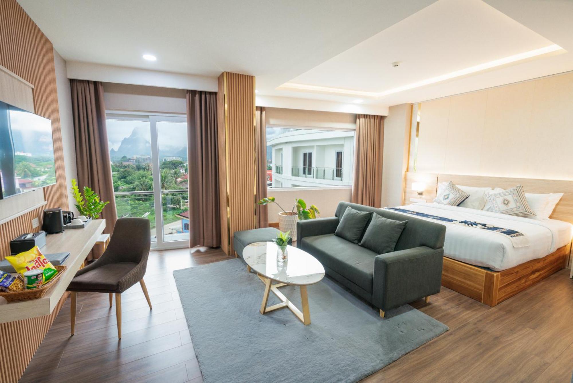 S Vangvieng Boutique Hotel Vang Vieng Eksteriør billede